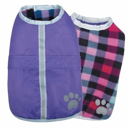 Petedge Zack & Zoey Noreaster Blanket Dog Coat eXtra Small Purple - Image 1