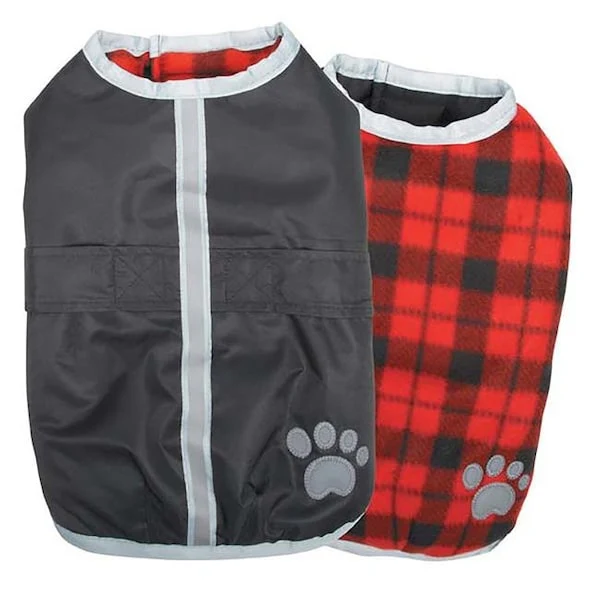 Petedge Zack & Zoey Noreaster Blanket Dog Coat Small Black - Image 1