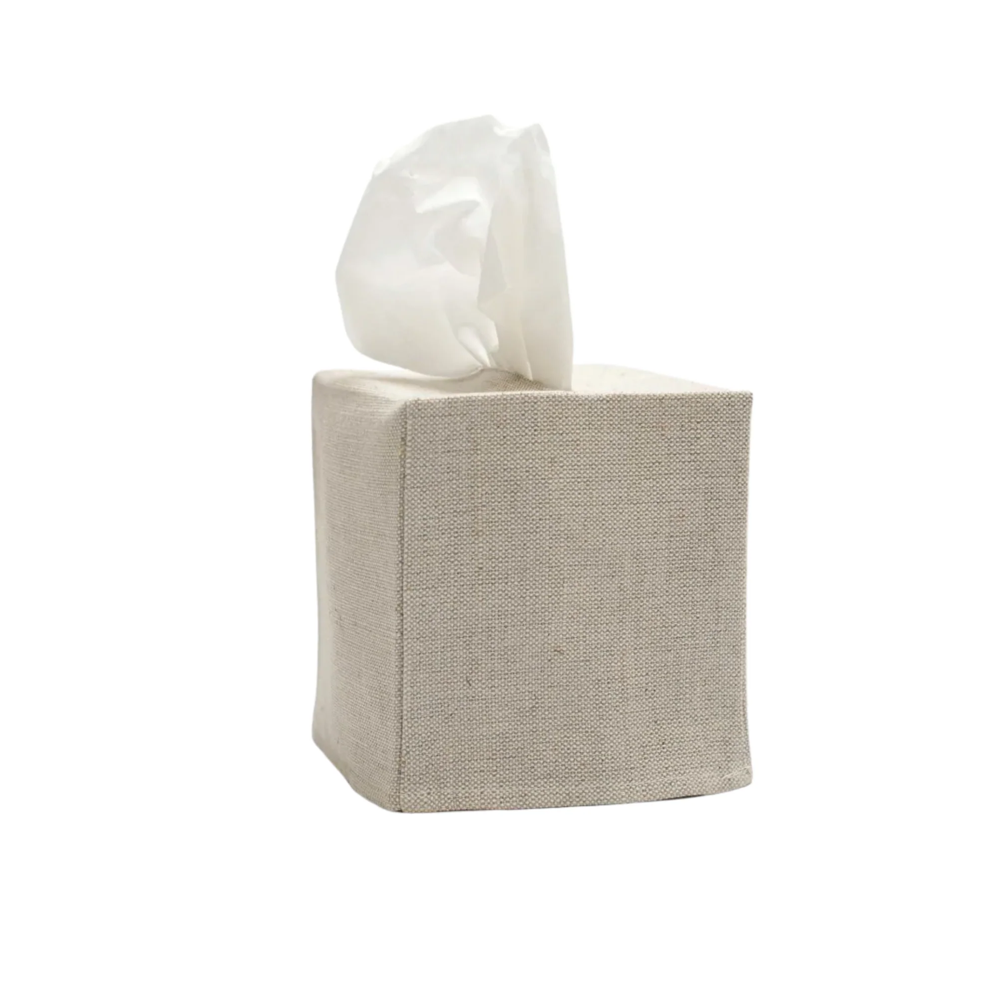 Savannah Oatmeal Linen Tissue Covers - Image 3