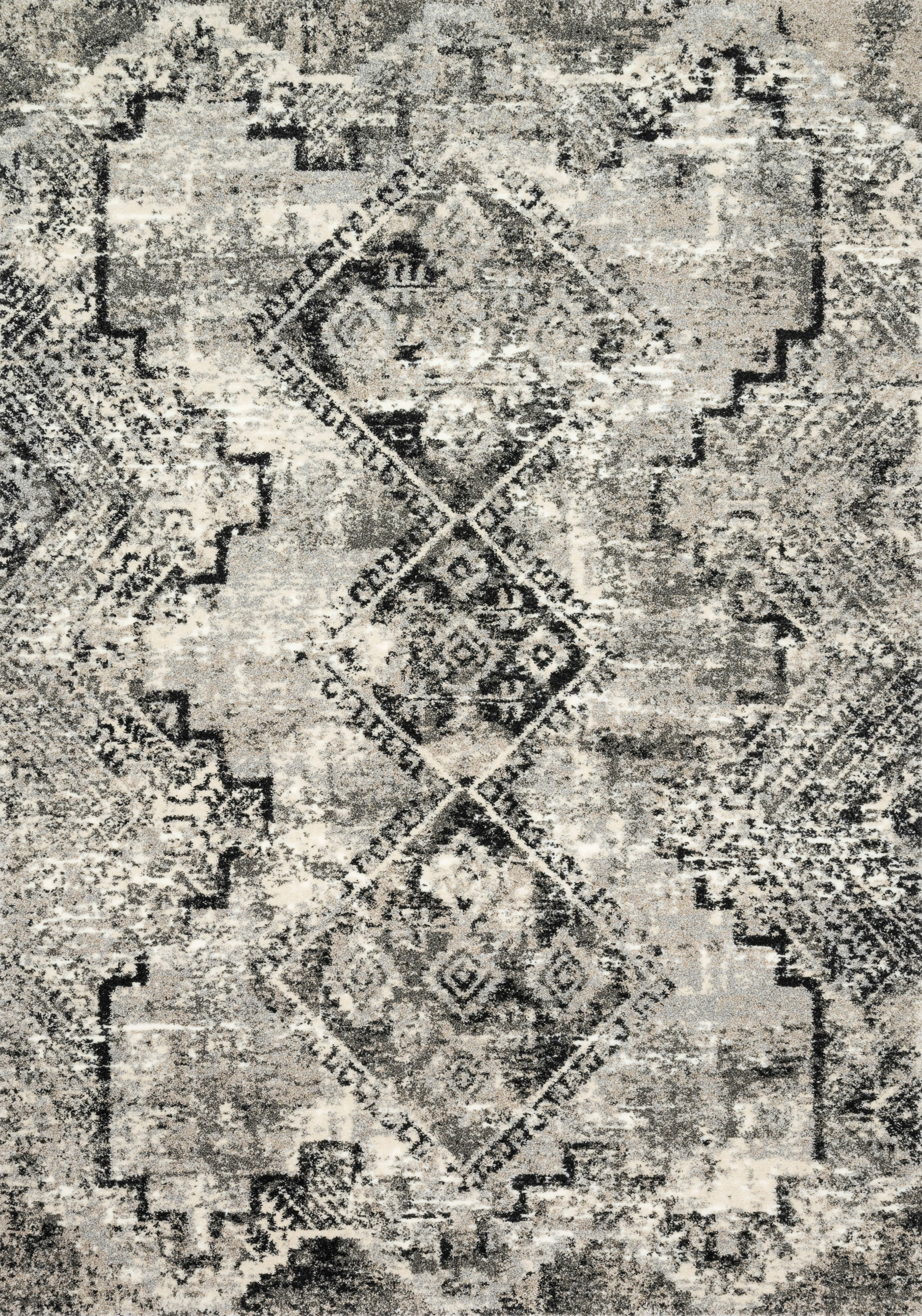 Viera Grey / Black Rug