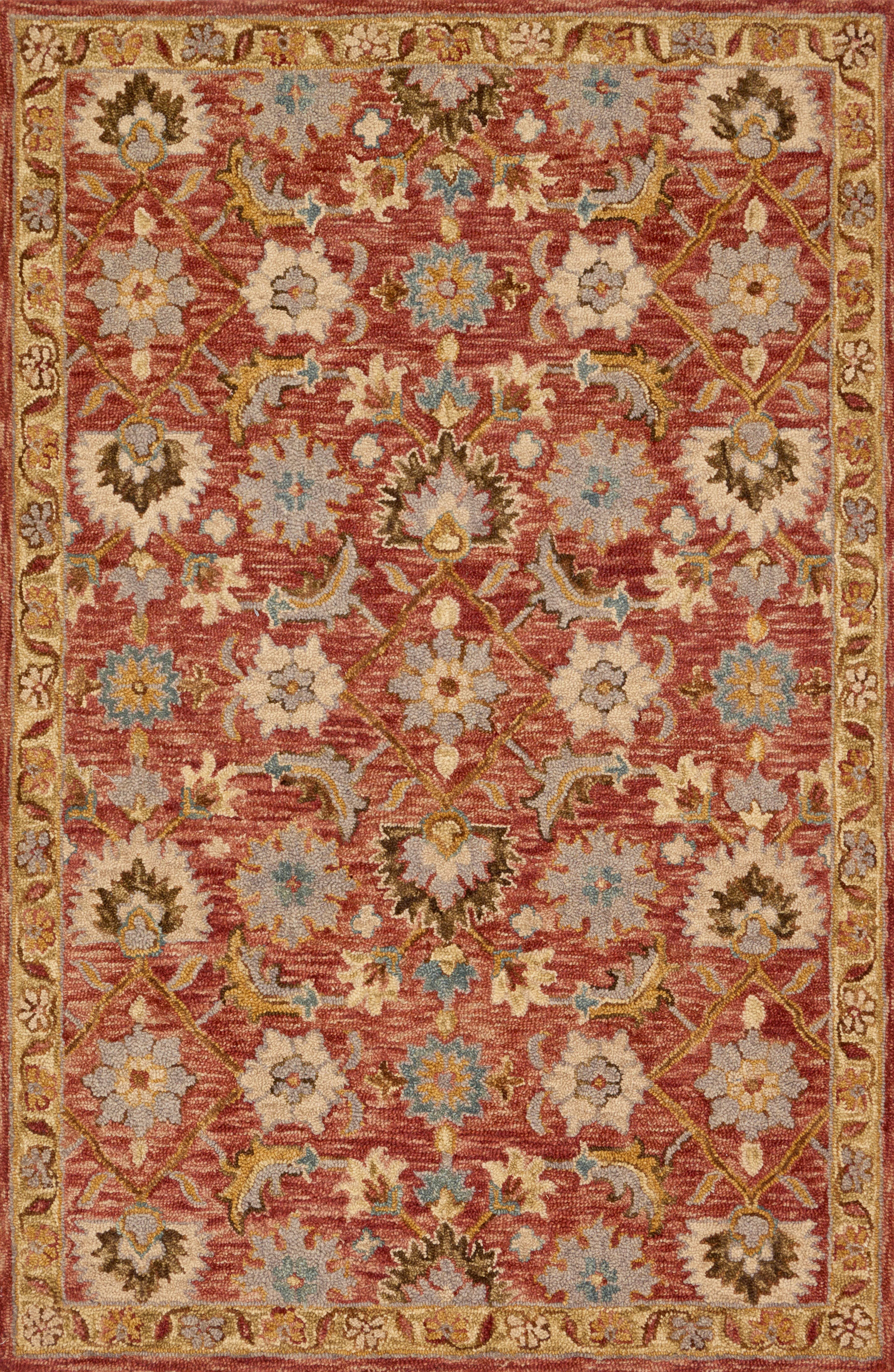 Victoria Terracotta / Gold Rug