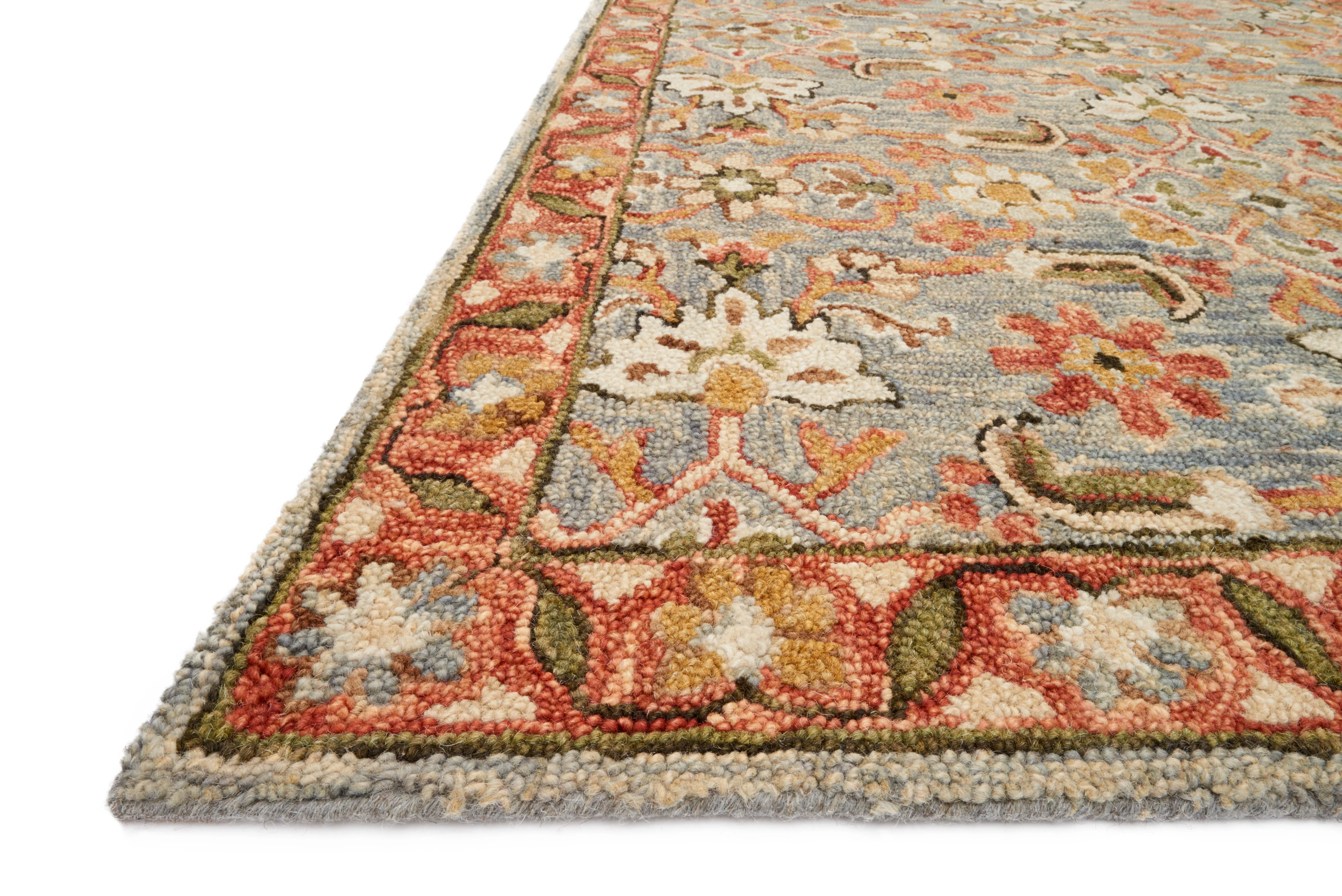 Victoria Slate / Terracotta Rug - Image 2