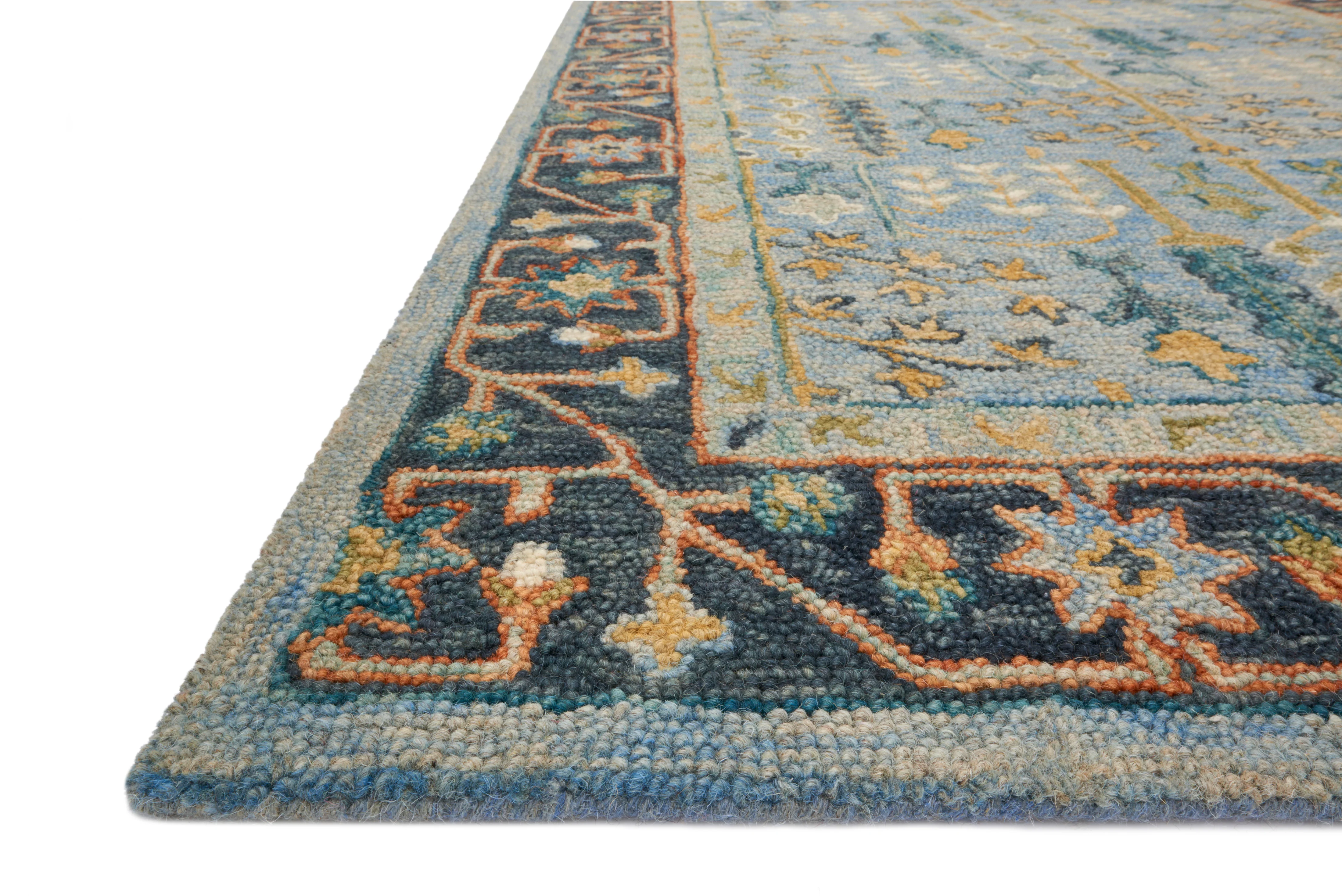 Victoria Lt Blue / Dk Blue Rug - Image 2