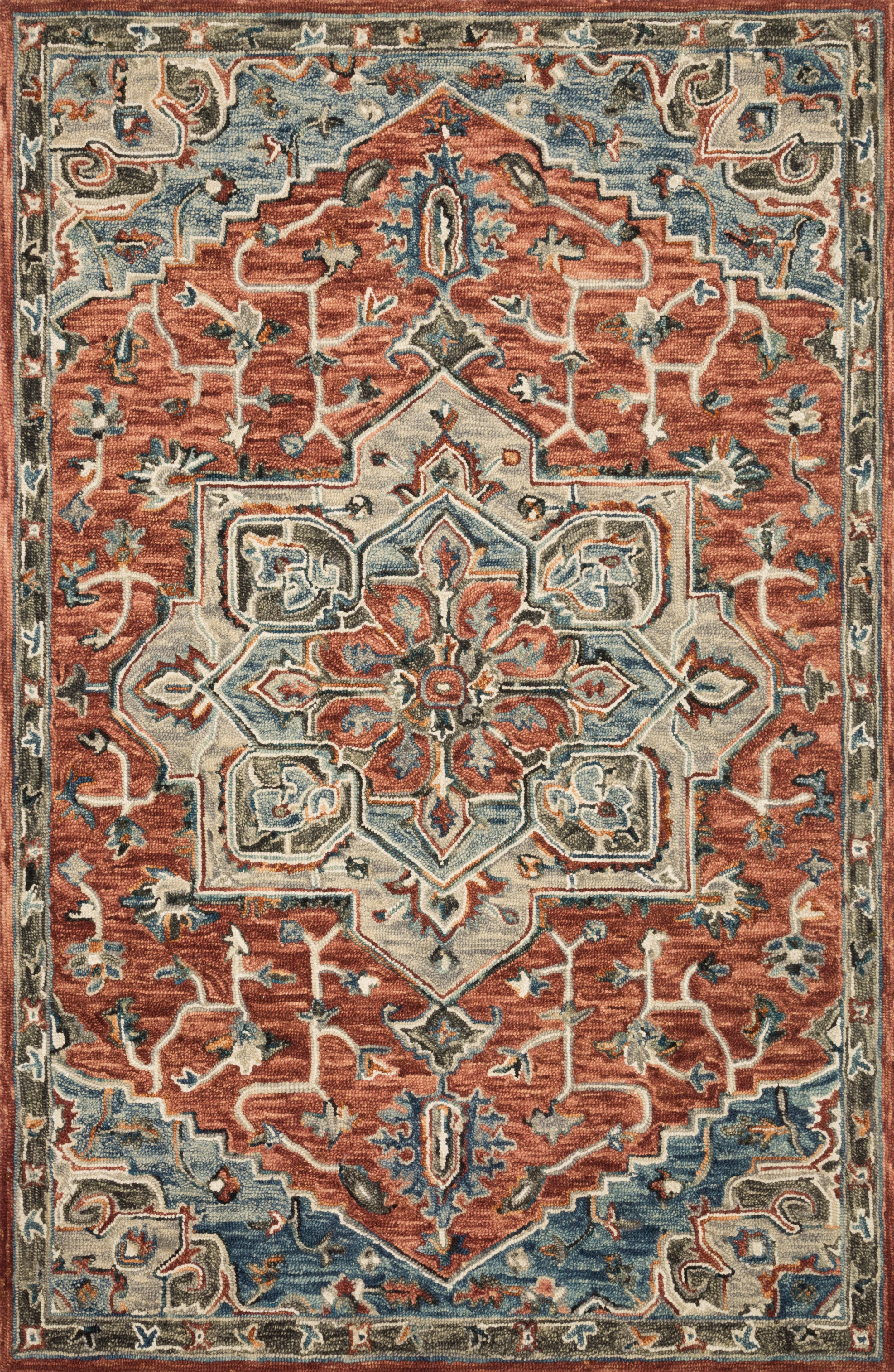 Victoria Red / Multi Rug