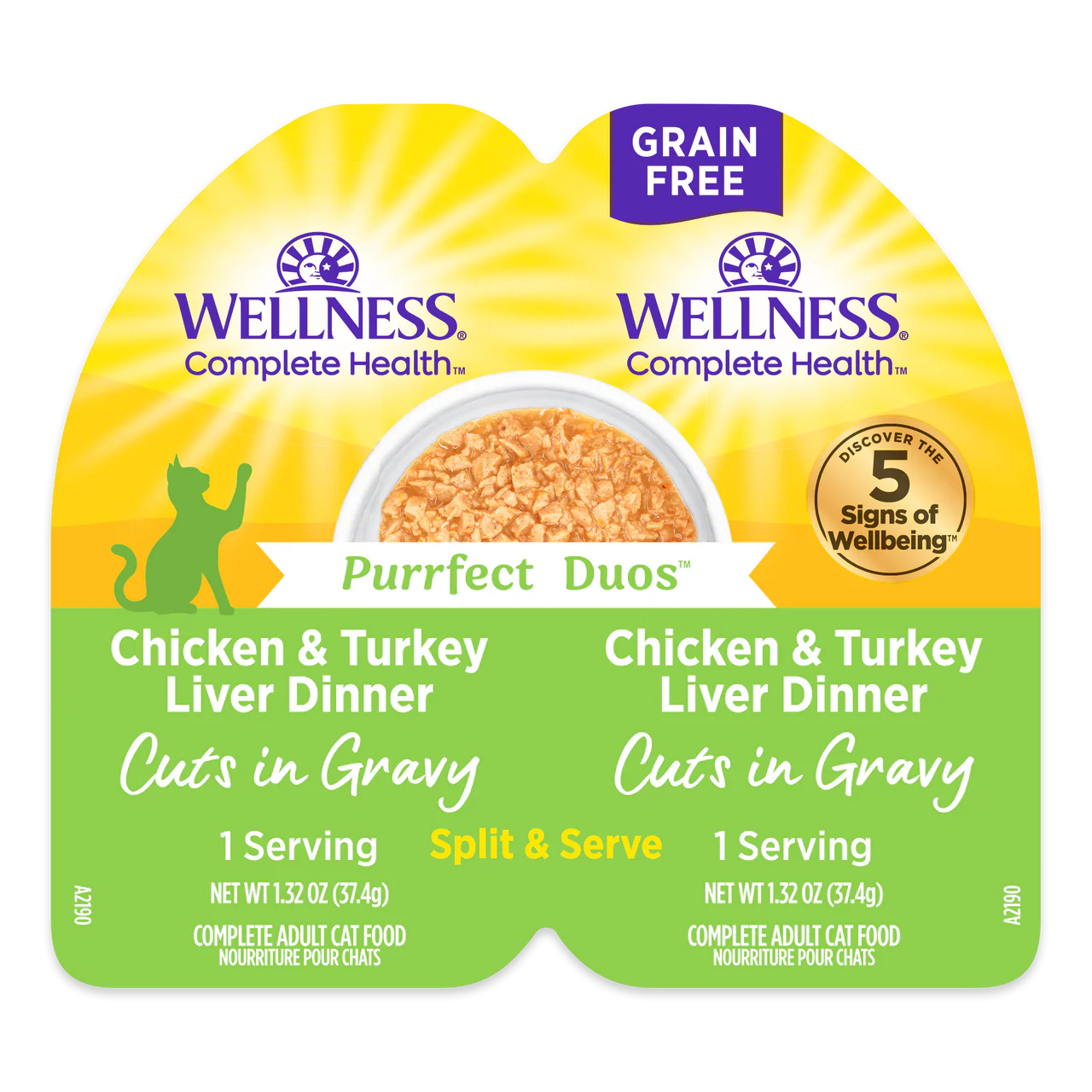 Wellness Can Cat Complete Health Duo Grain Free Chic Turkey Liver Gravy 2.64oz - Image 1