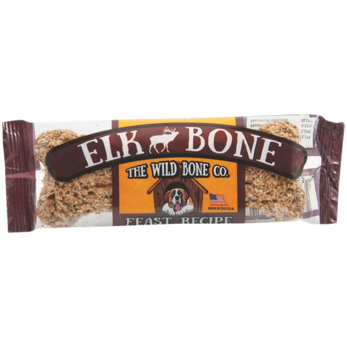 The Wild Bone Dog Treat 1oz Elk Bone Feast - Image 1