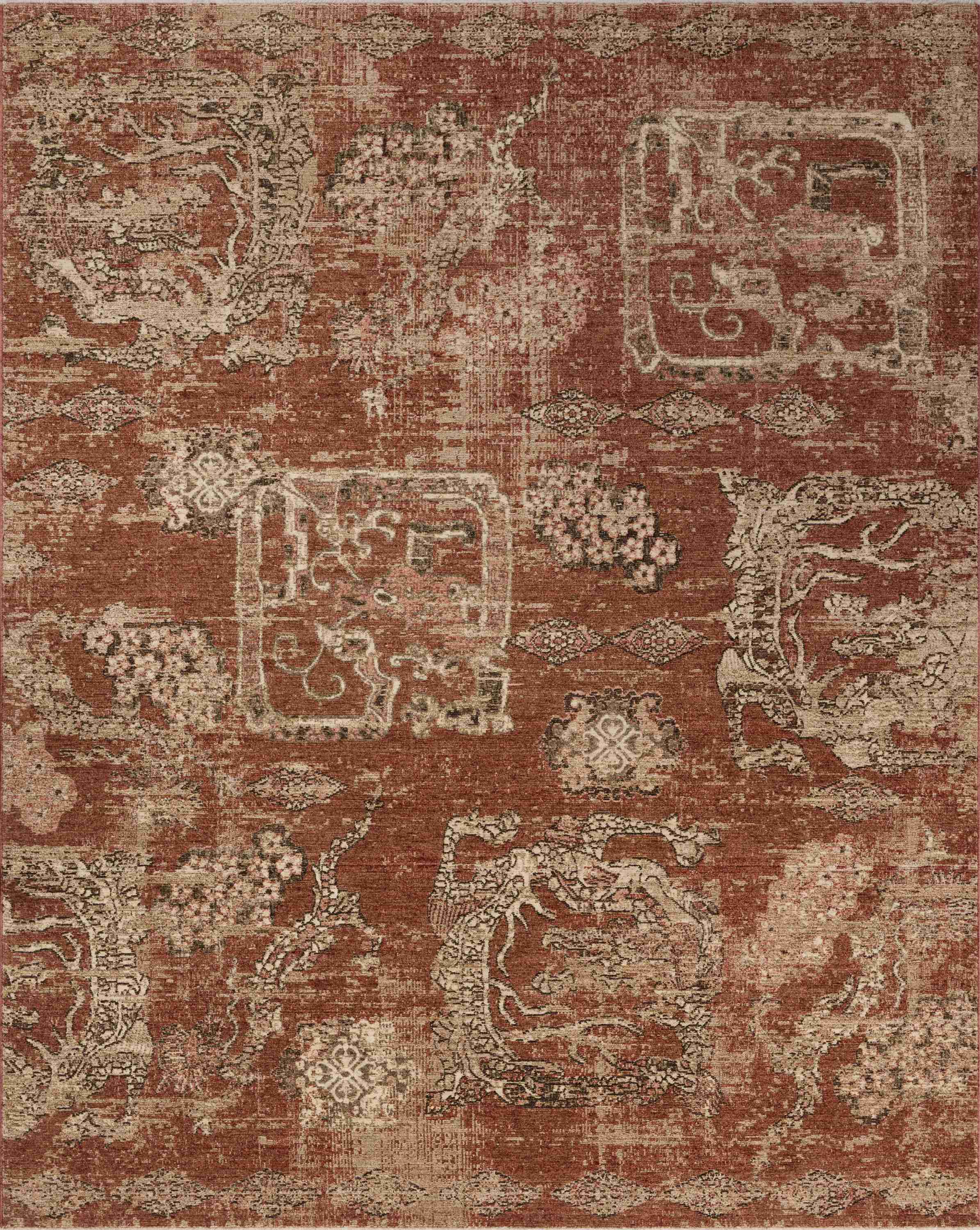 Winchester Brick / Beige Rug