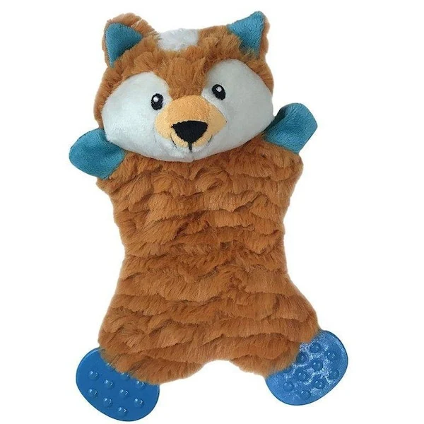Boss Pet Pet Park Blvd Flatties Fox Plush Dog Toy - Image 1