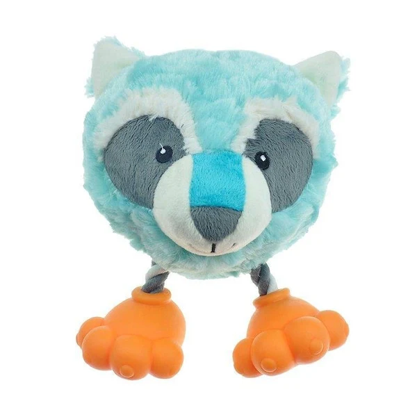 Boss Pet Pet Park Blvd Dog Toy, Footies Toy, Raccoon - Image 1