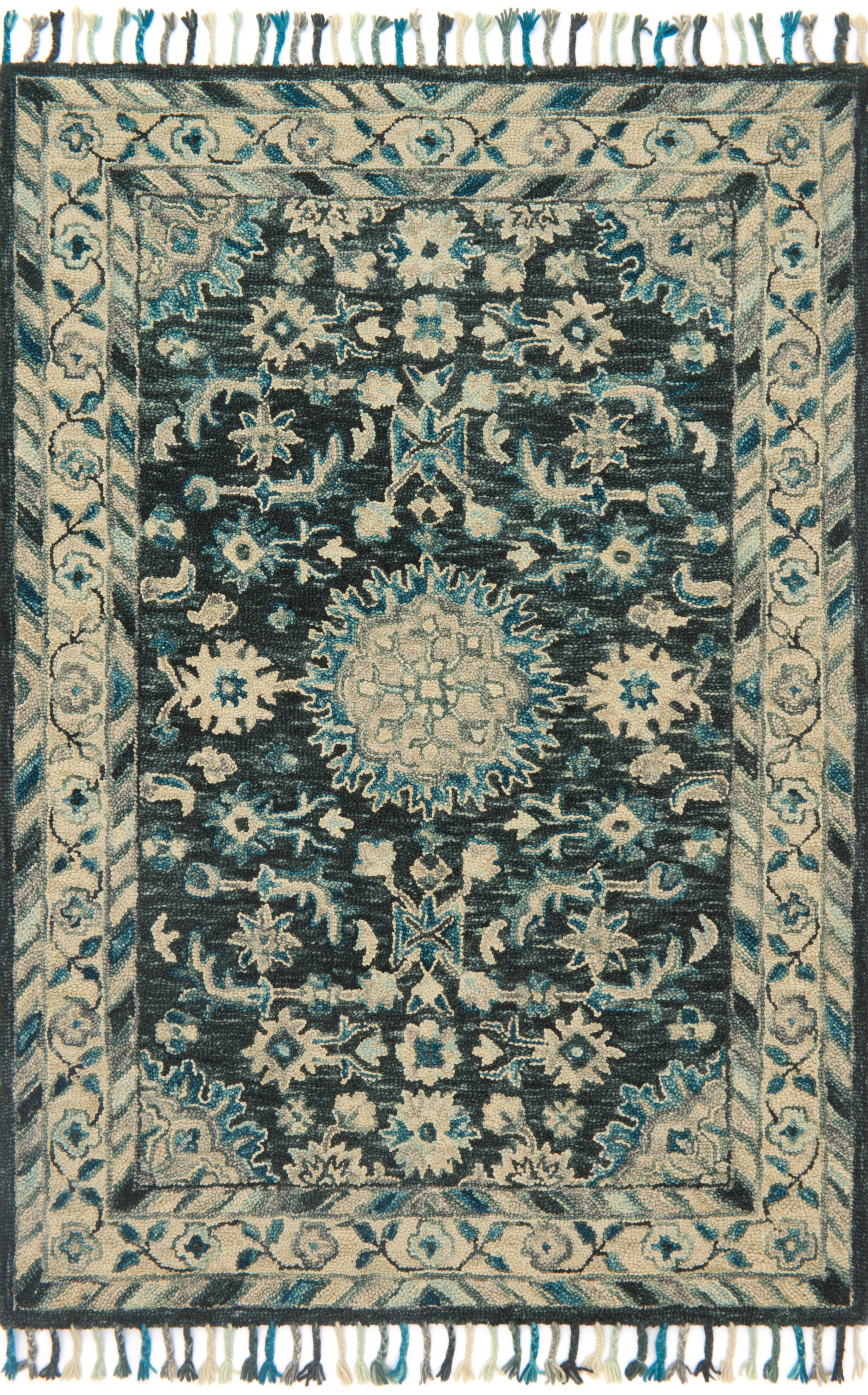 Zharah Teal / Grey Rug