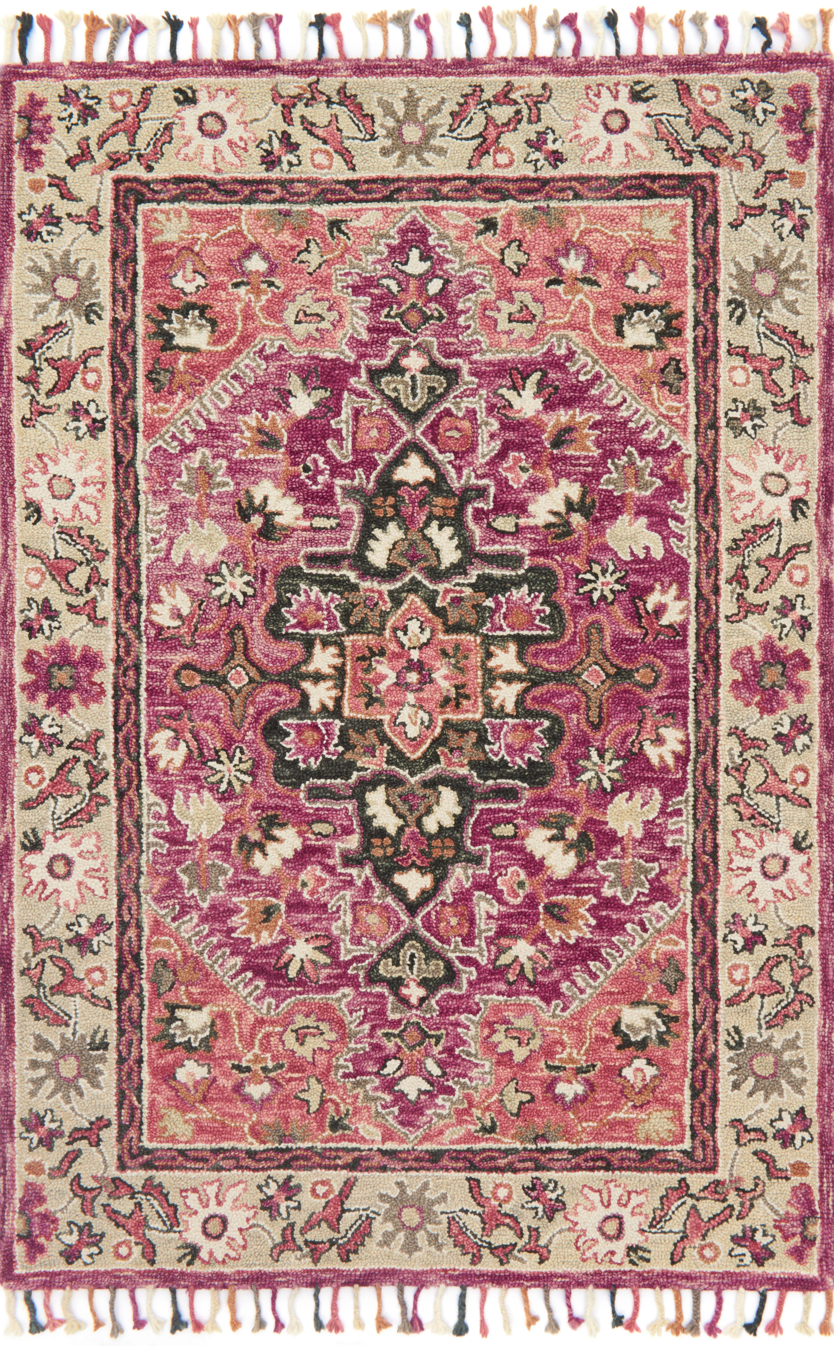 Zharah Raspberry / Taupe Rug