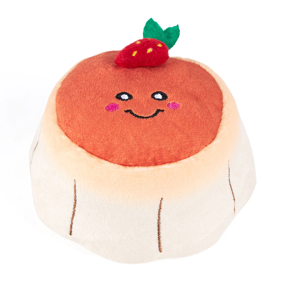 Zippypaws Plush Dog Toy NomNomz Flan - Image 1