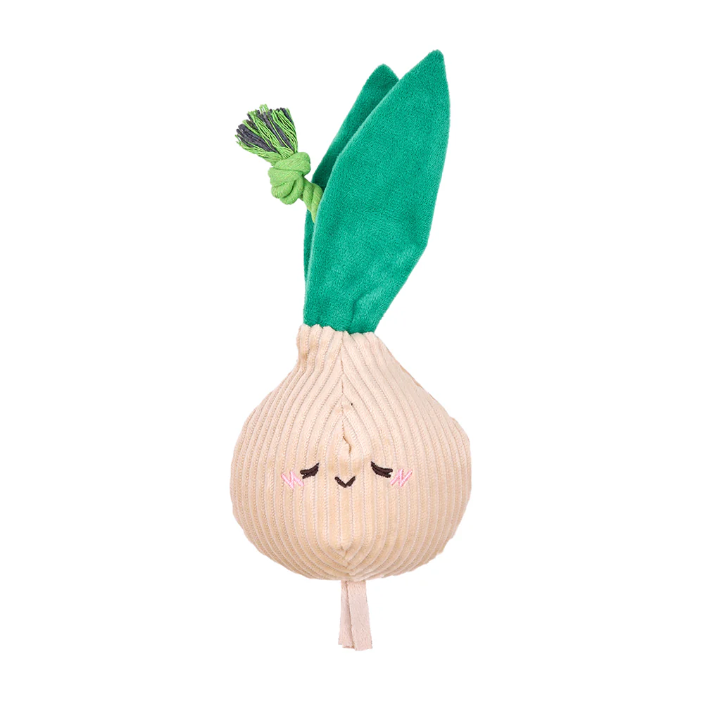 Zippypaws Plush Dog Toy Crinkle Crops Onion - Image 1