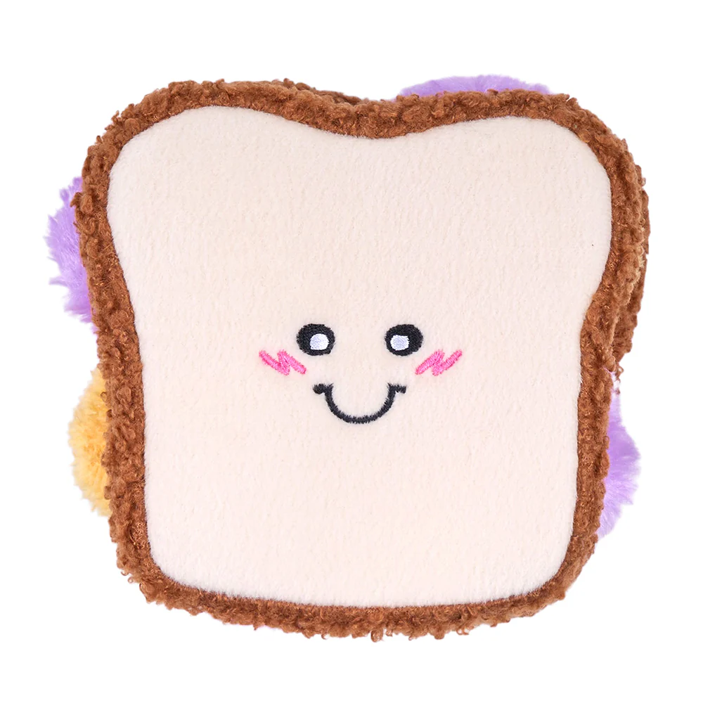 Zippypaws Plush Dog Toy Snufflerz PB&J Sandwich - Image 1