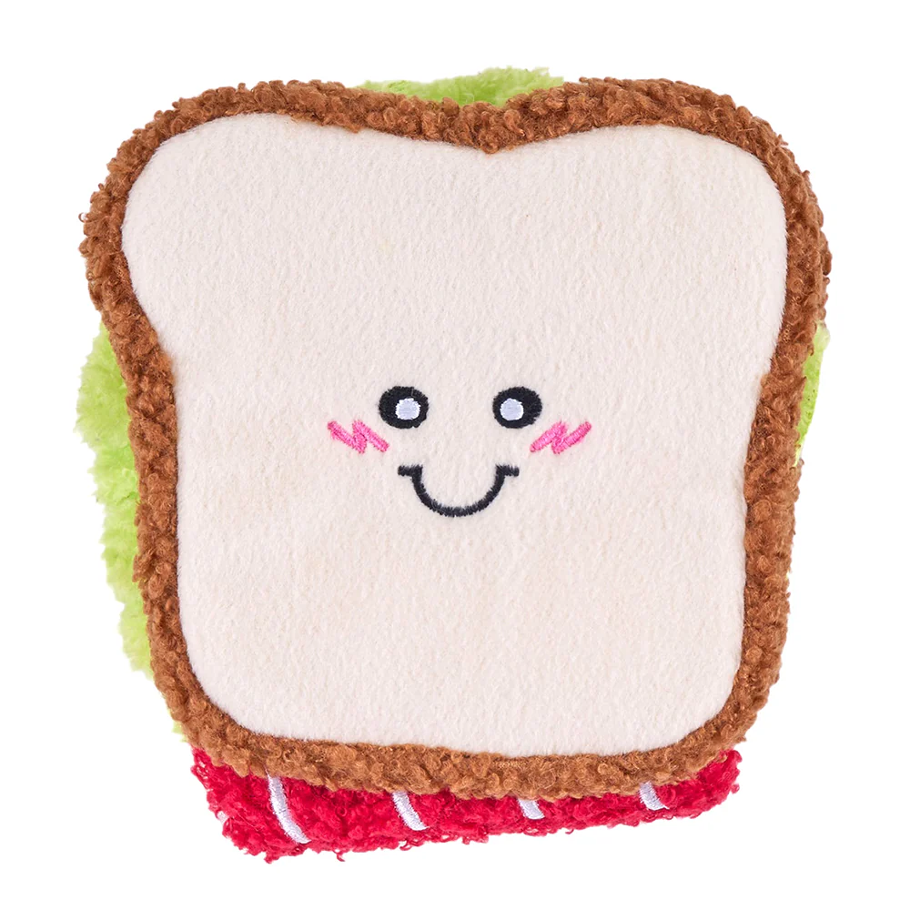 Zippypaws Plush Dog Toy Snufflerz BLT Sandwich - Image 1