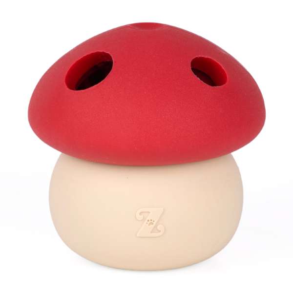 Zippypaws Plush Dog Toy SmartyPaws Tumbler Mushroom - Image 1