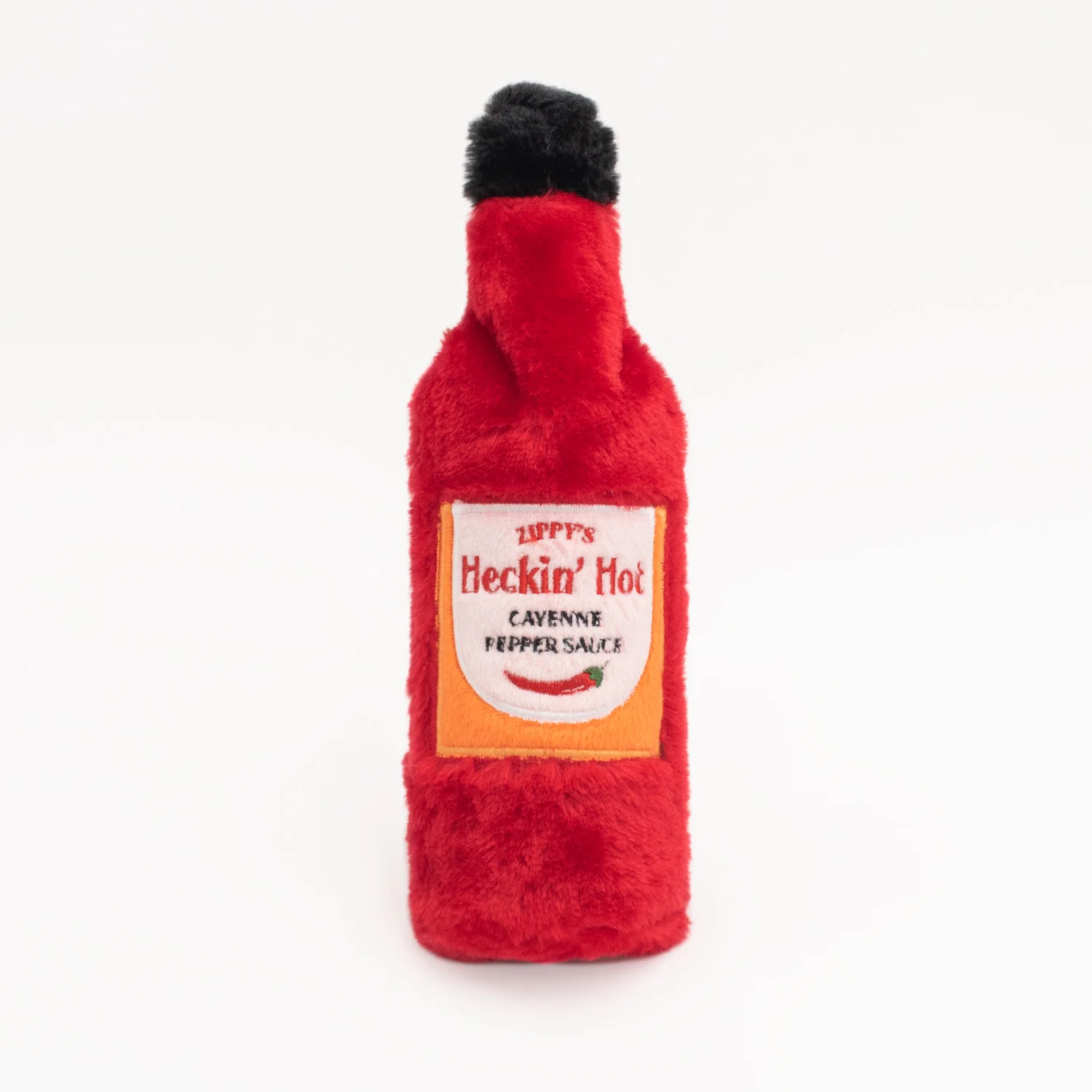 Zippy Paws Hot Sauce Crusherz Crunch & Squeak Dog Toy - Heckin’ Hot - Image 1
