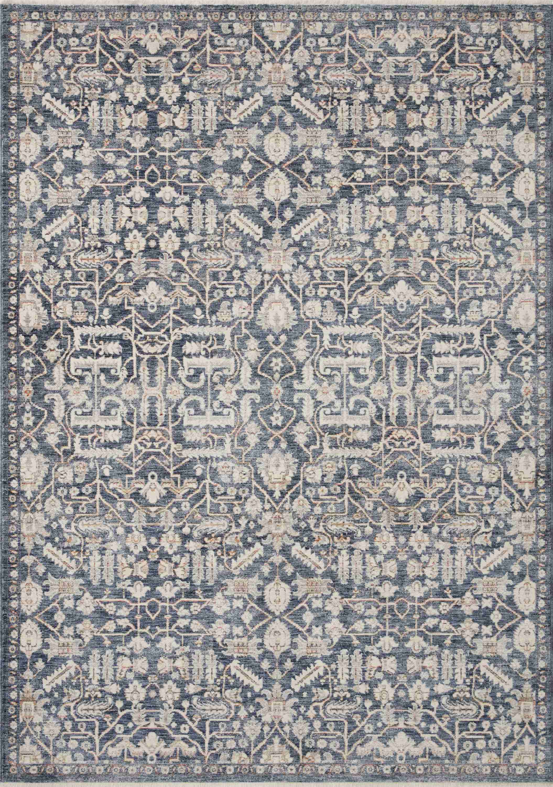 Amber Lewis x Loloi Zuma Blue / Ivory Rug - Image 1