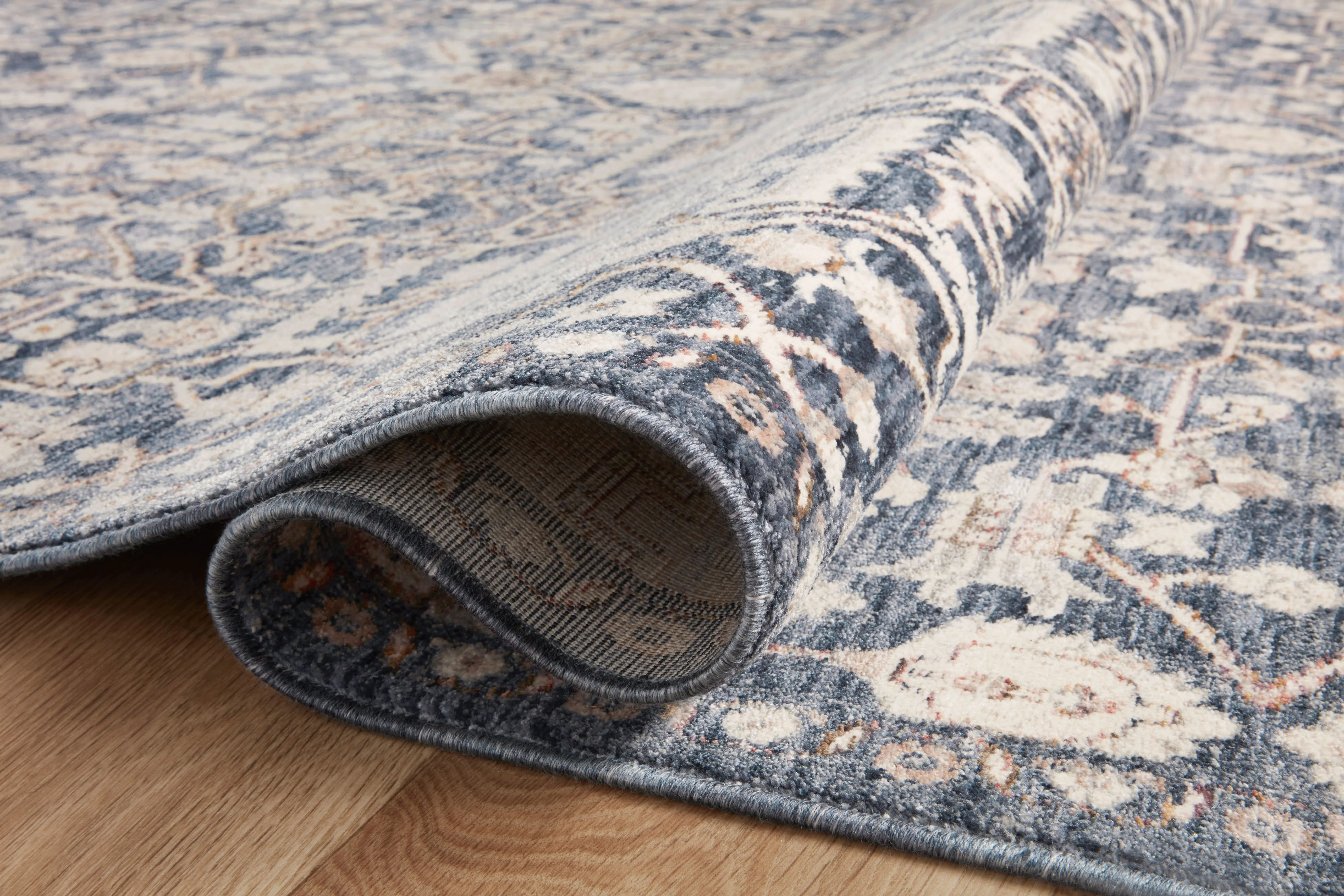 Amber Lewis x Loloi Zuma Blue / Ivory Rug - Image 3