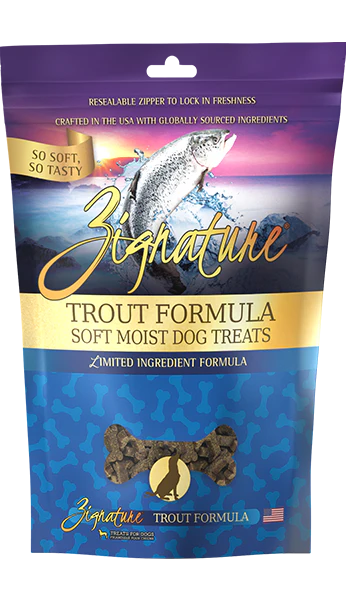Zignature 4oz Soft Treats Trout - Image 1