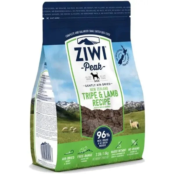 Ziwi Peak Tripe & Lamb Grain Free Air Dried Dog Food 1lb - Image 1
