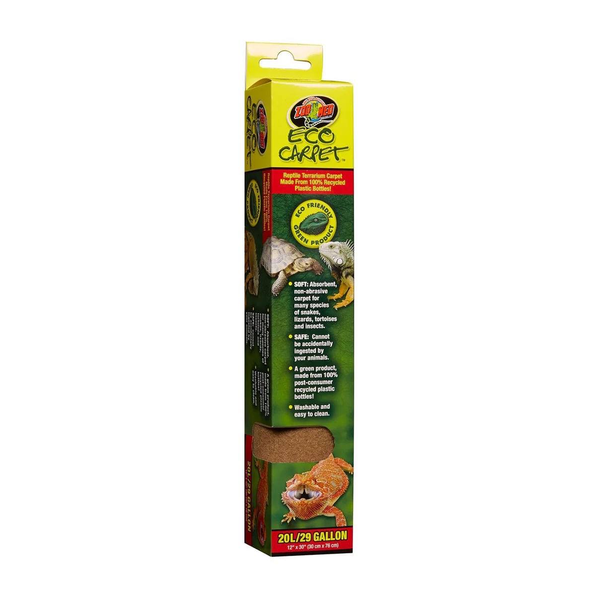 Zoo Med Eco Carpet Reptile Terrarium Carpet, Tan, 20L / 29 Gallon - Image 1