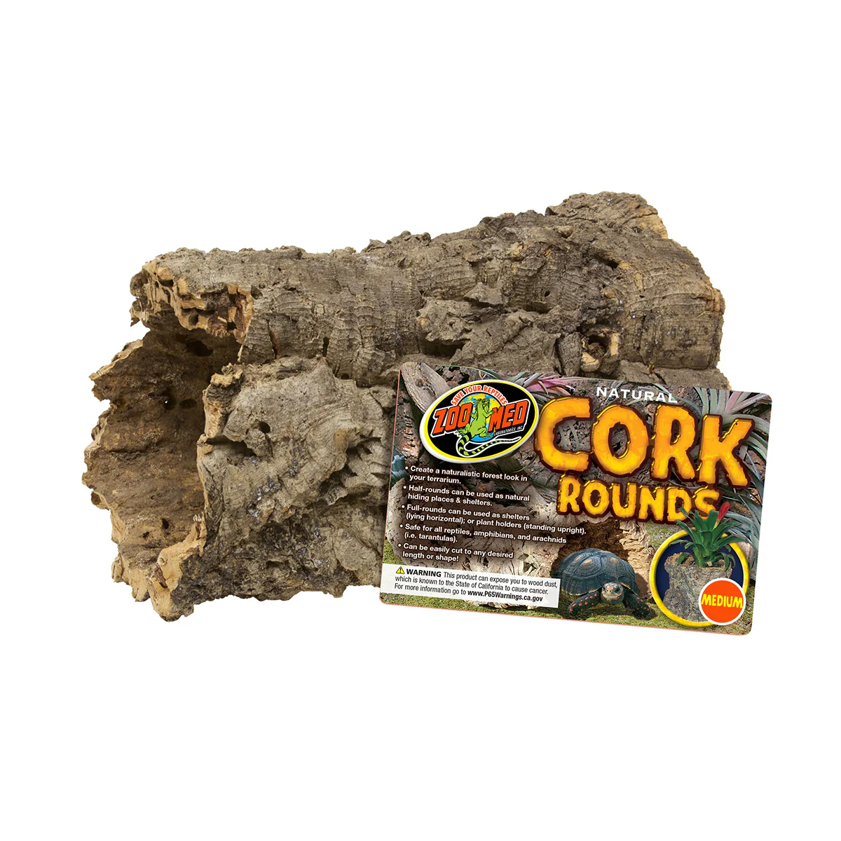 Zoo Med Natural Cork Full-Rounds, Medium - Image 1