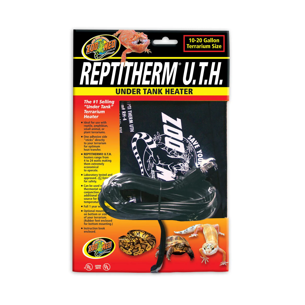 Zoo Med ReptiTherm Under Tank Heater, 10 - 20 Gallon - Image 1
