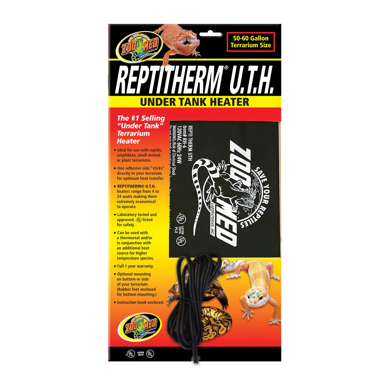 Zoo Med ReptiTherm Under Tank Heater, 50 - 60 Gallon - Image 1