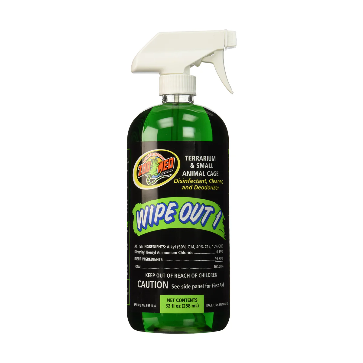 Zoo Med Wipe Out 1 Terrarium & Small Animal Cage Cleaner, 32 fl oz - Image 1