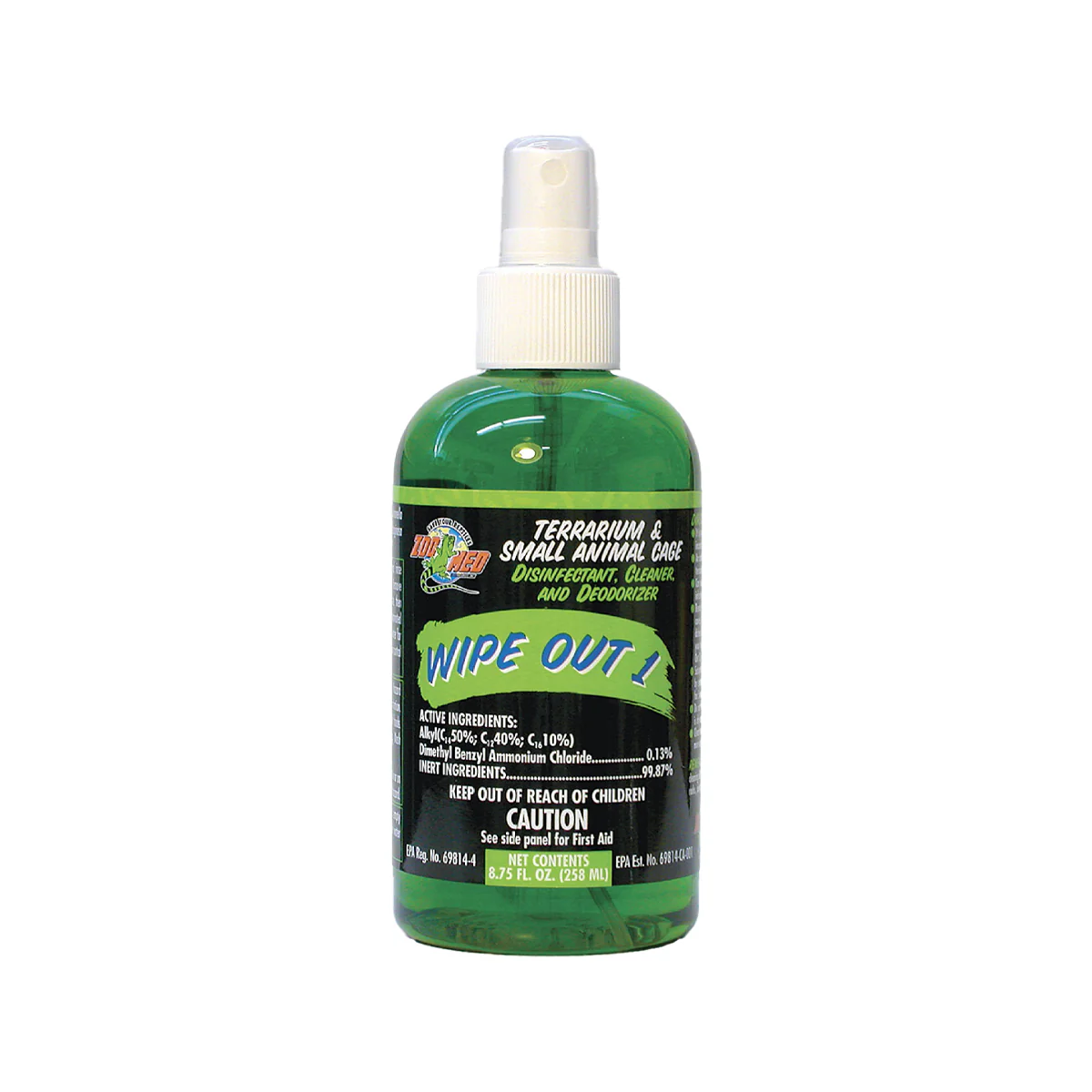 Zoo Med Wipe Out 1 Terrarium & Small Animal Cage Cleaner, 8.75 fl oz - Image 1