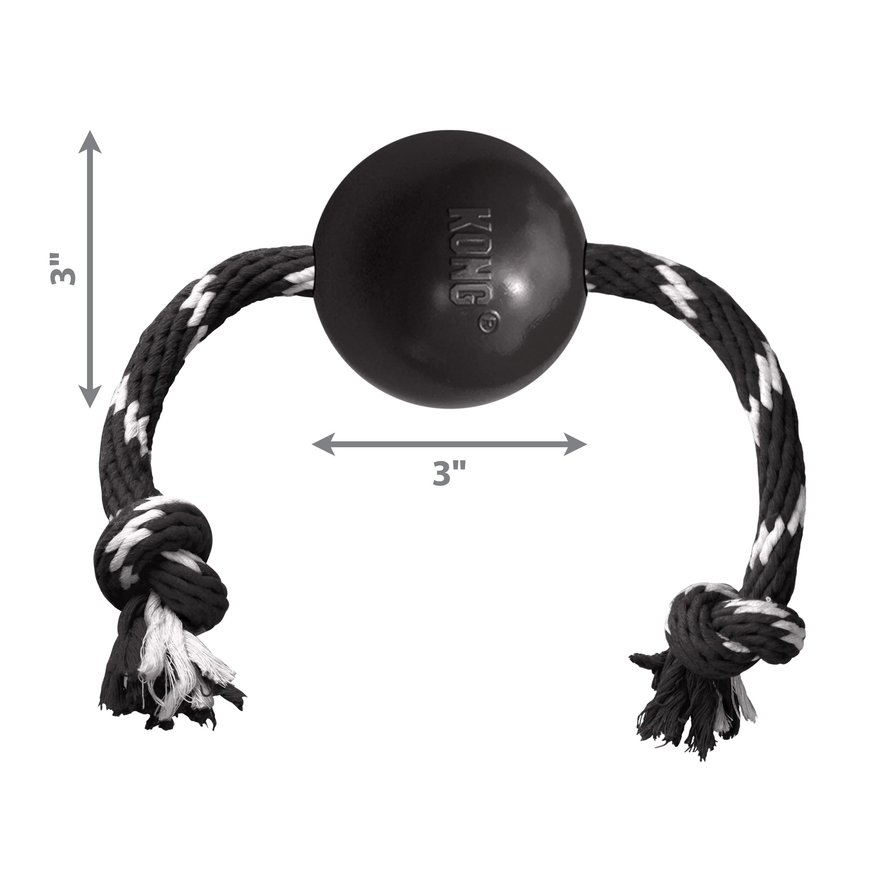 Kong Dog Toy KONG Extreme Ball with Rope Large - Image 1