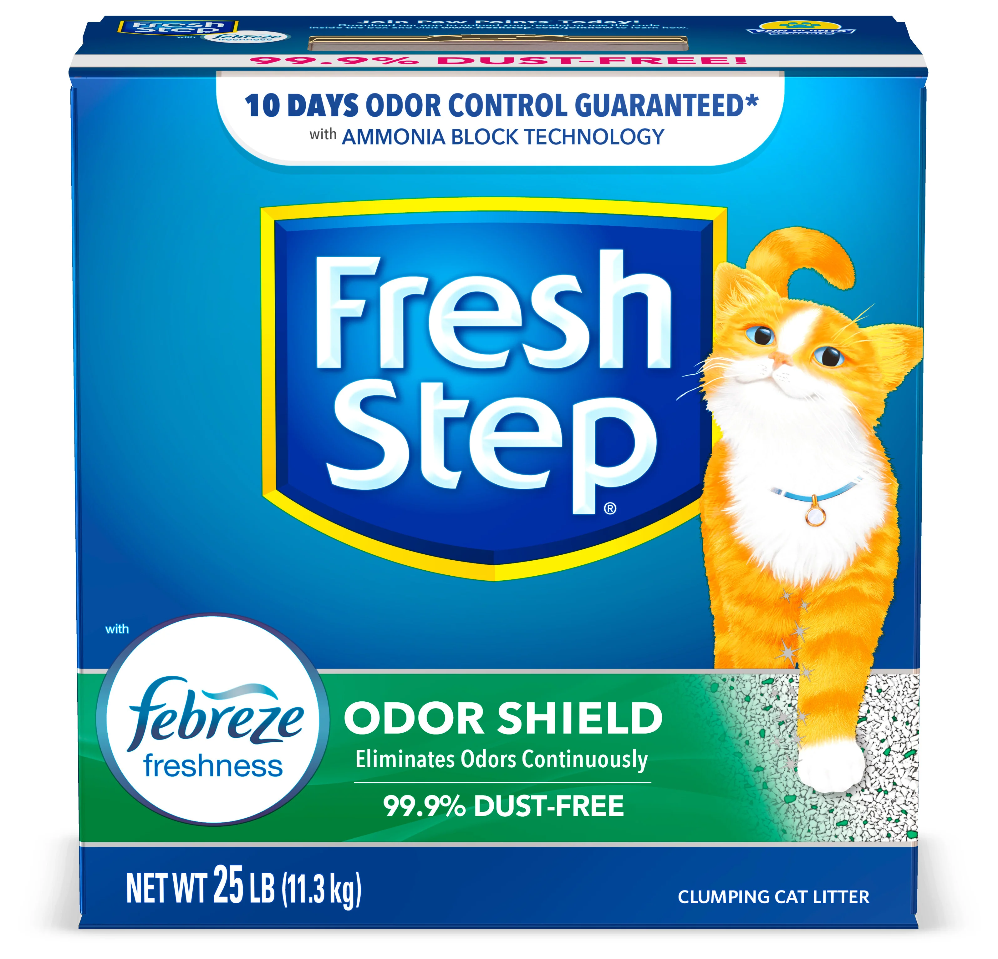 Fresh Step Odor Shield Scented Litter Clumping Cat Litter 25lb - Image 1