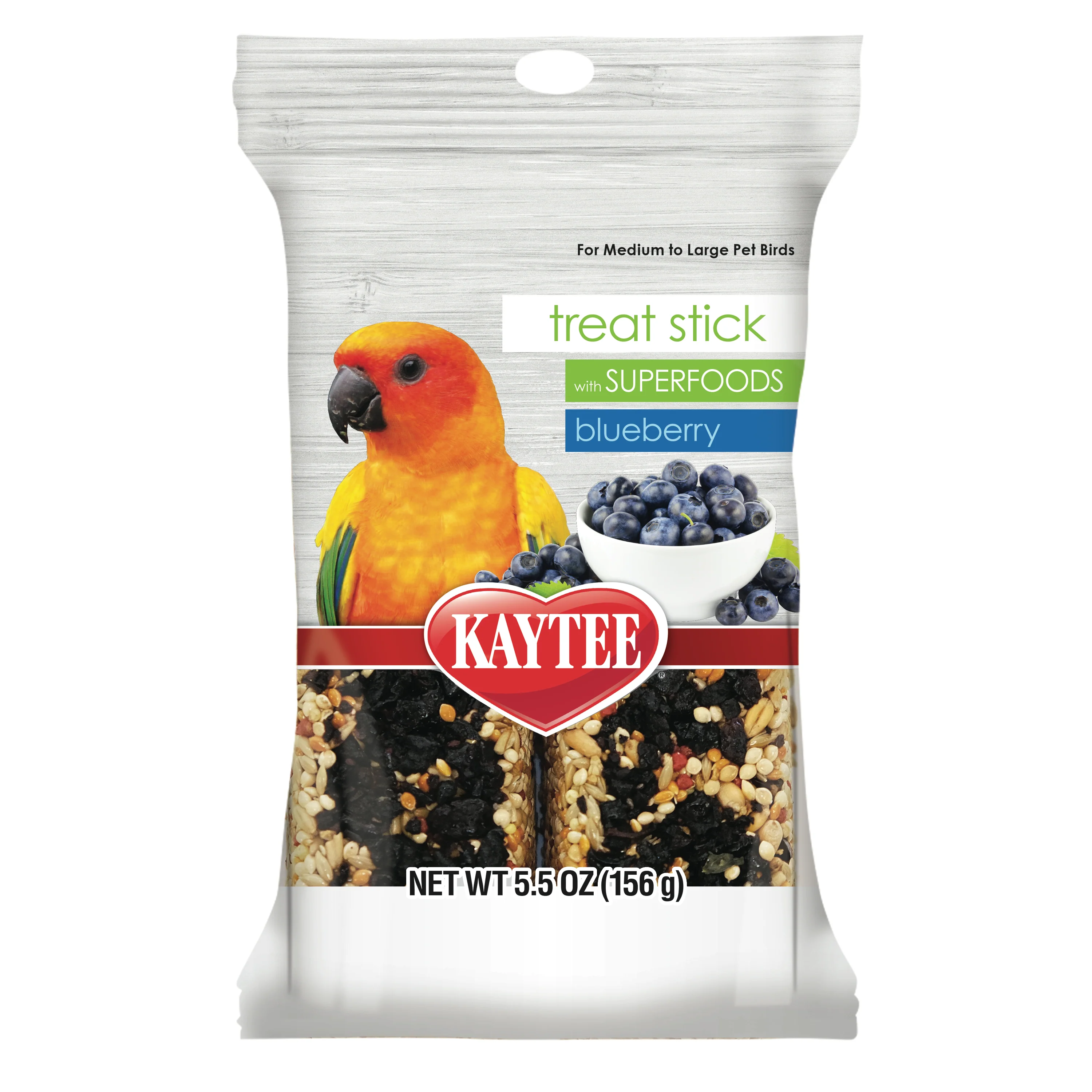 Kaytee Avian Superfood Treat Stick, Blueberry, 5.5oz - Image 1