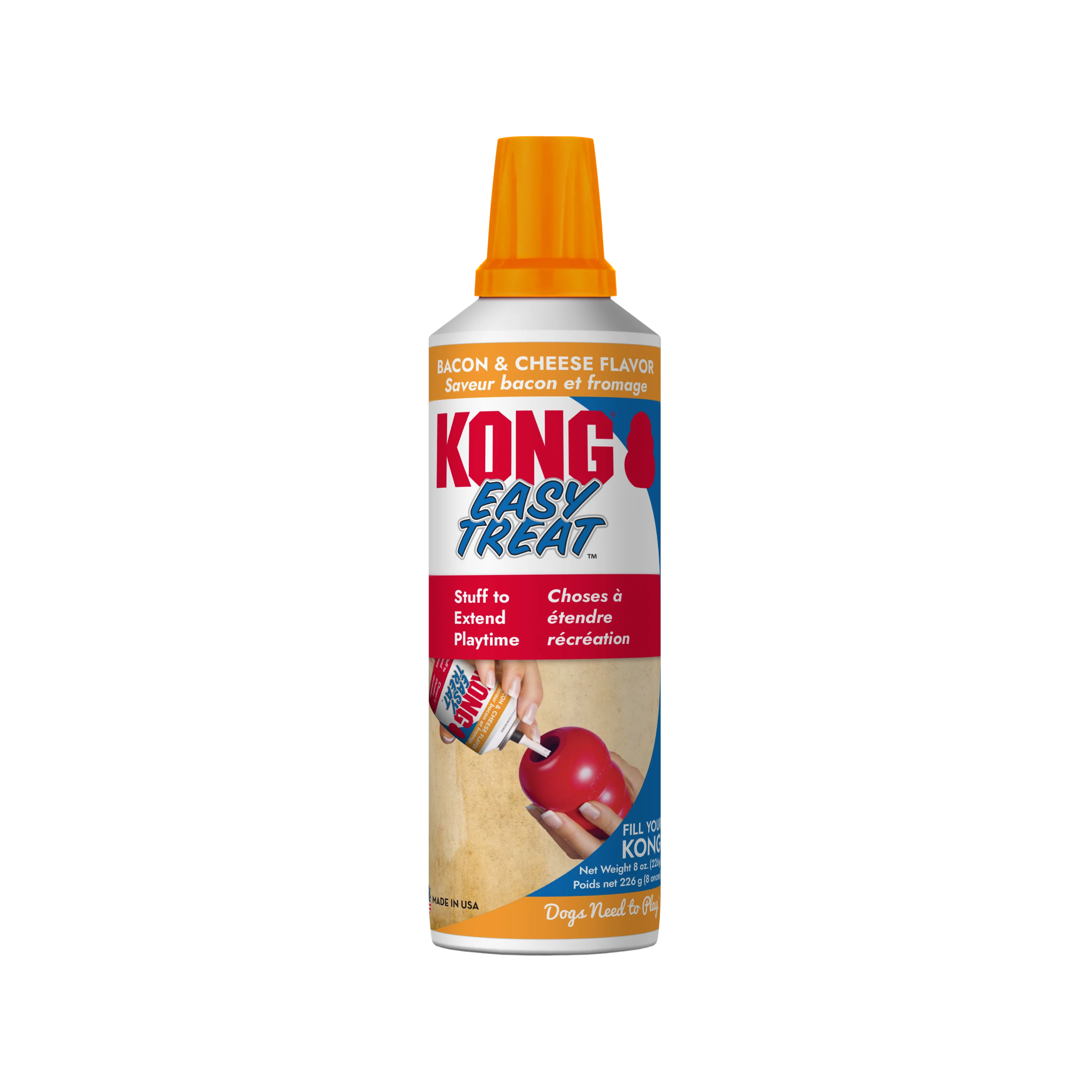 Kong Dog Treat Easy Treat Bacon & Cheese 8oz - Image 1
