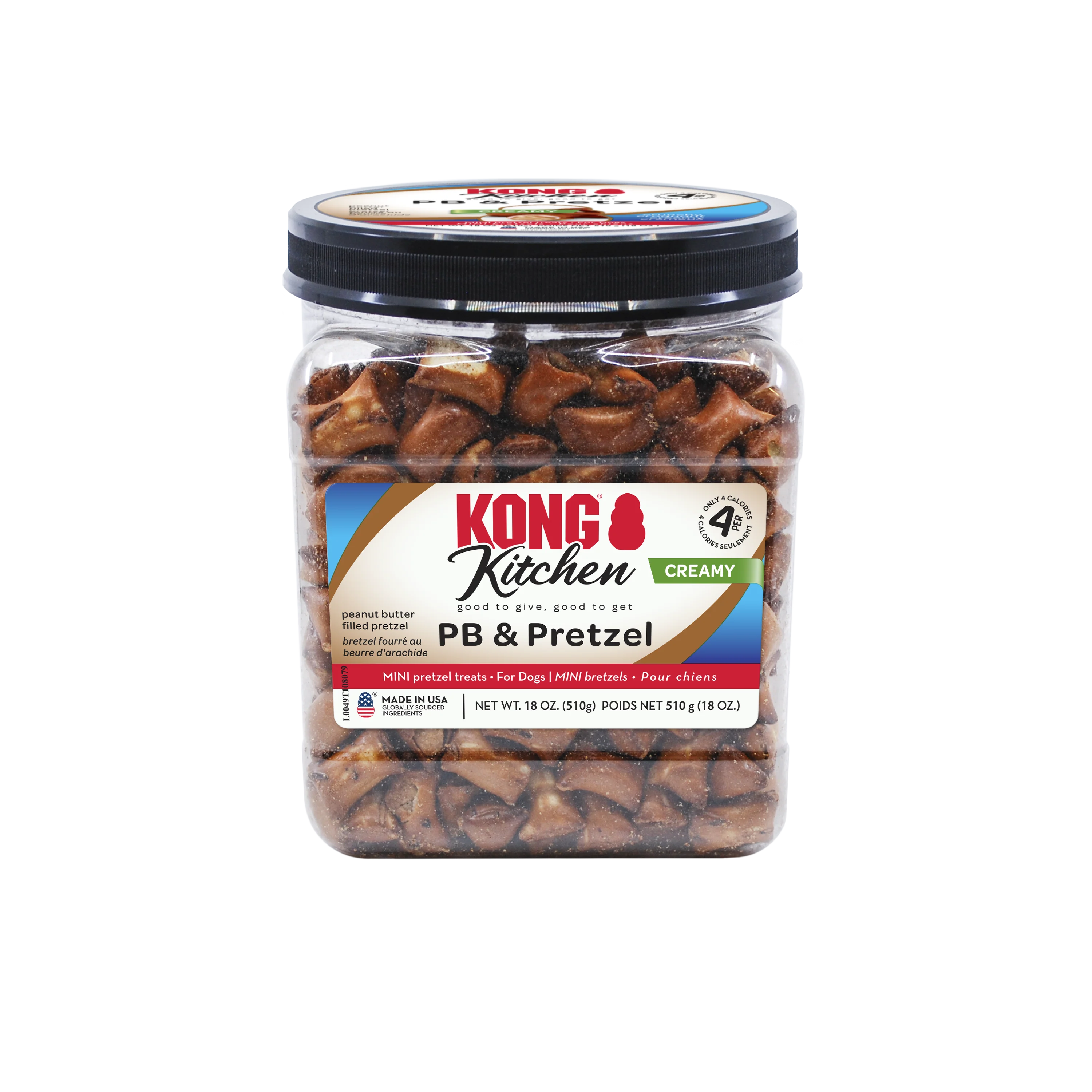 Kong Dog Treat KONG Kitchen Creamy Peanut Butter & Pretzel 18oz - Image 1