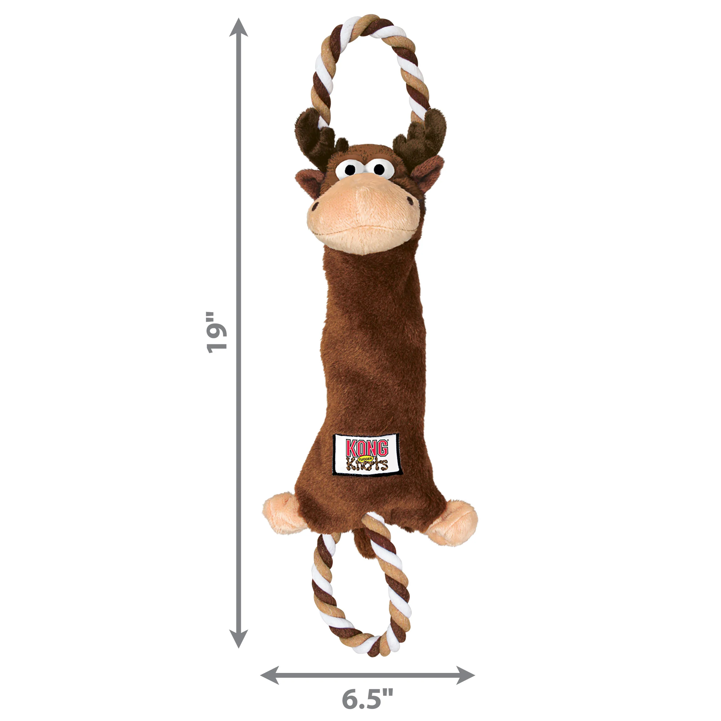 Kong Dog Toy Tugger Knots Moose Large - Image 1