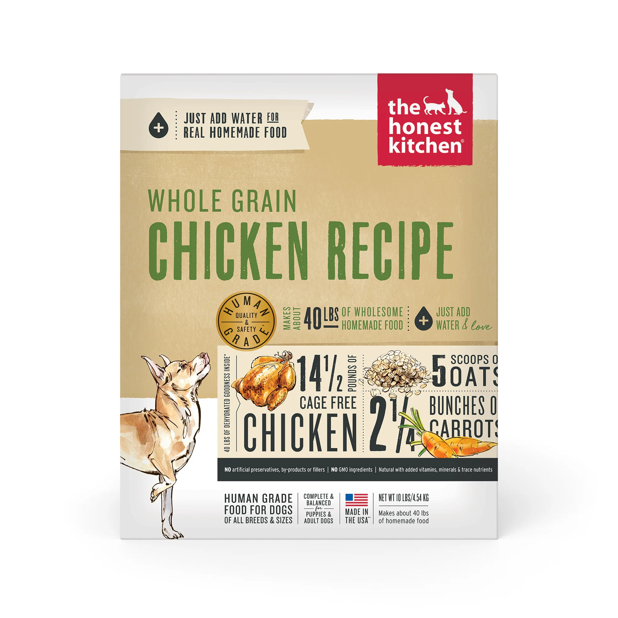 The Honest Kitchen Dehydrated Whole Grain Chicken Dog Food 10lb - Image 1