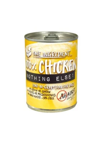 Against the Grain Nothing Else One Ingredient Chicken Dog Food 11 oz can - Image 1