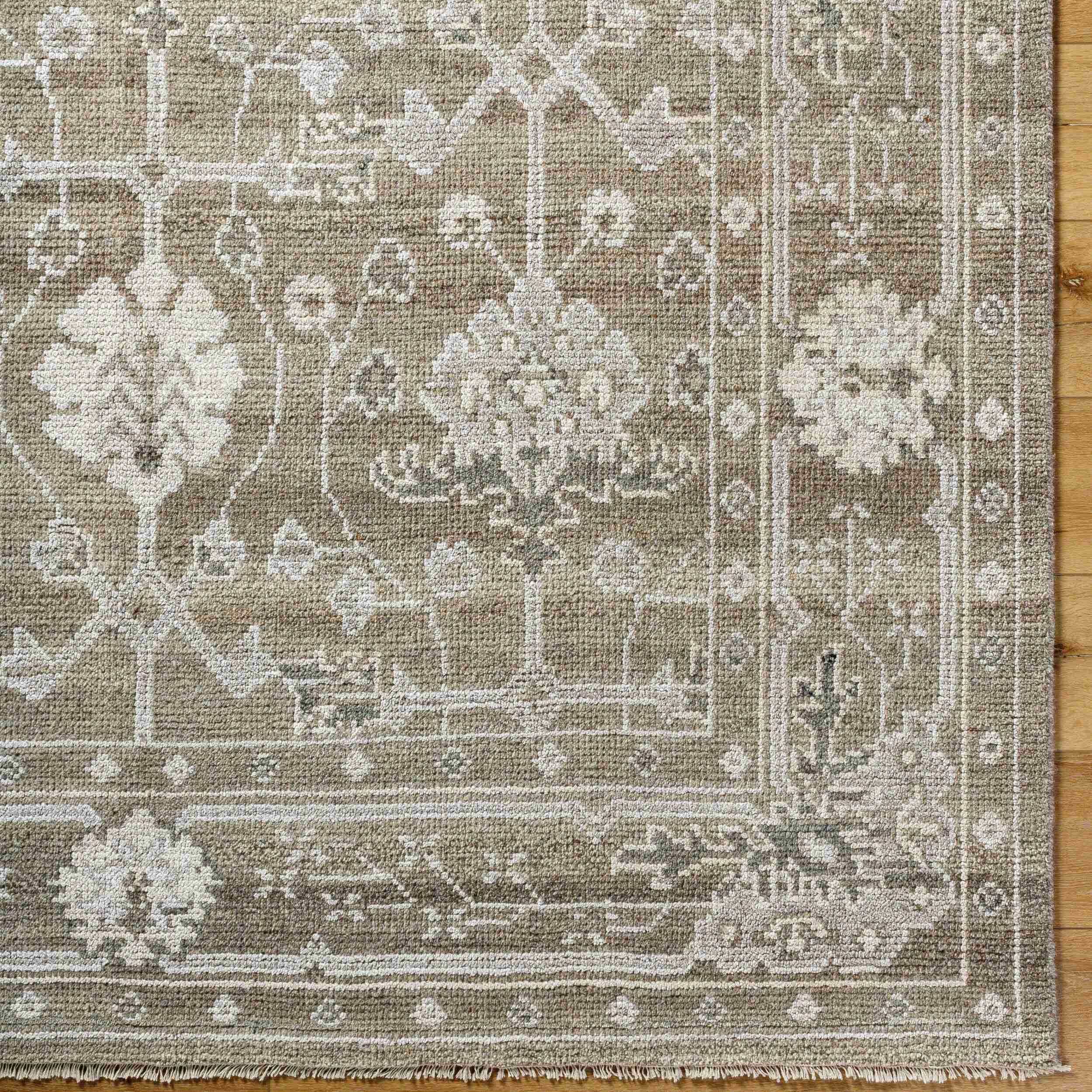 Almeria Floral Light Brown Rug - Image 3