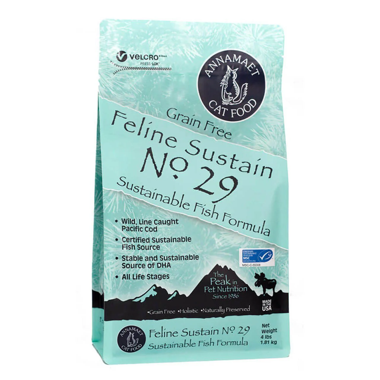 Annamaet Sustain Cat Food No. 29 Fish Formula 4lb - Image 1