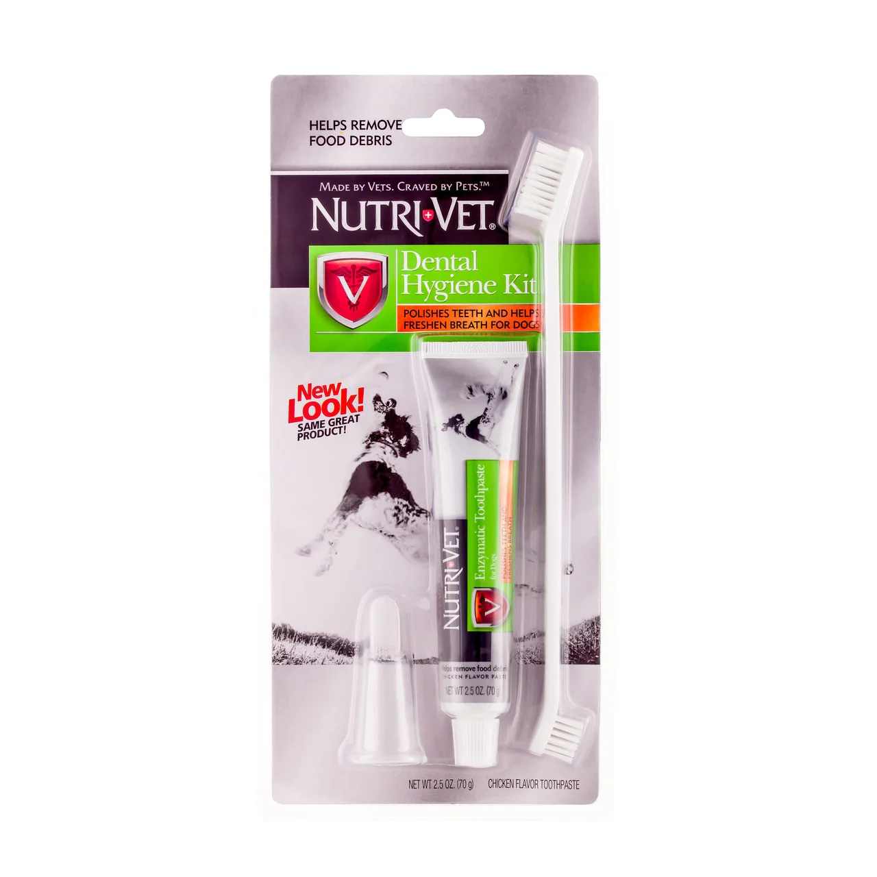 Nutri-Vet Dog Toothbrush and Toothpaste Kit - Image 1