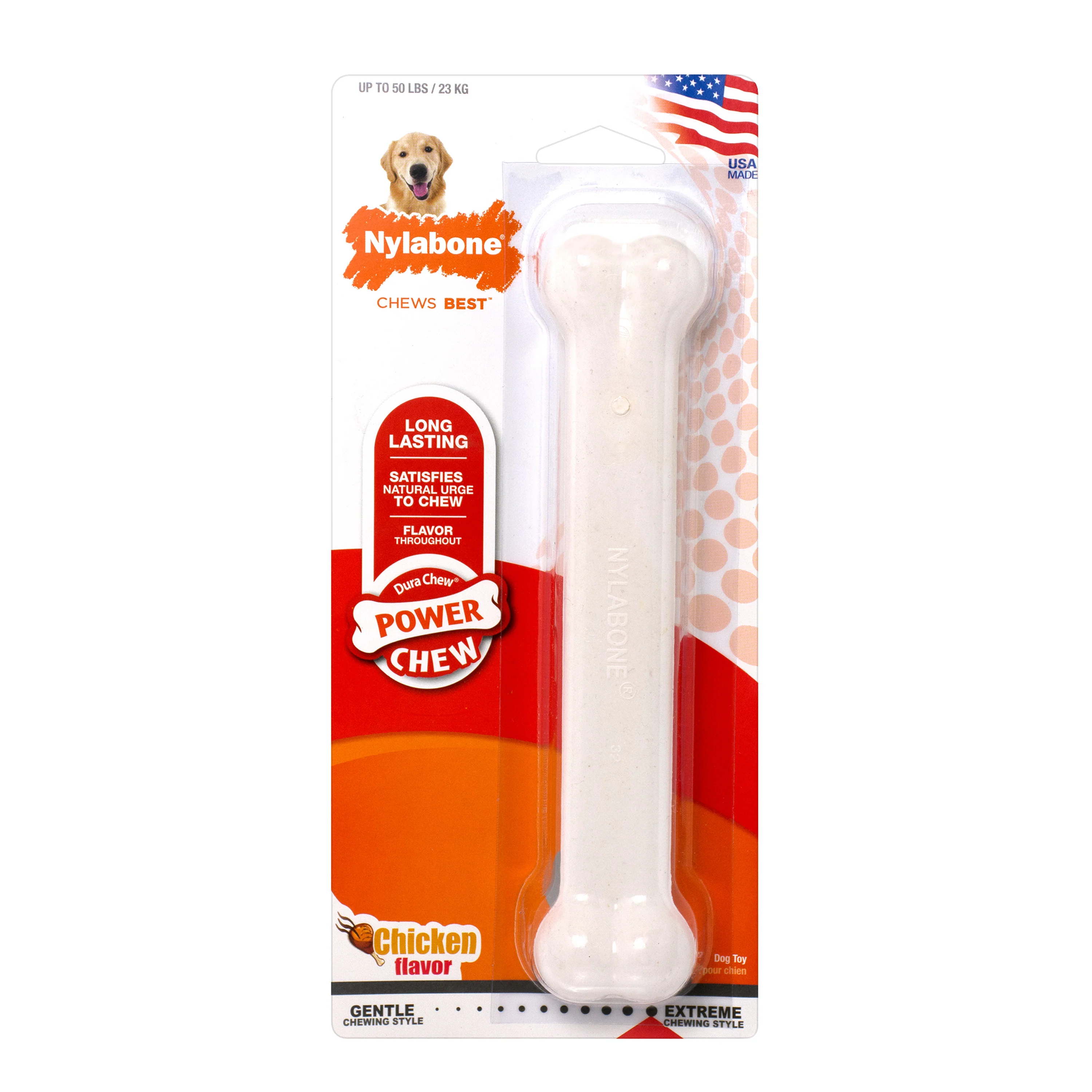 Nylabone Power Chew Dog Toy Chicken Large/Giant - Image 1