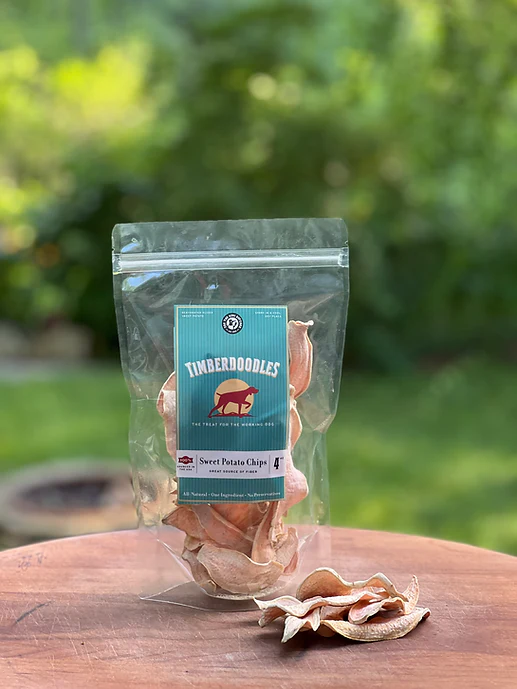 Timberdoodles Dog Treats 4oz Sweet Potato - Image 1