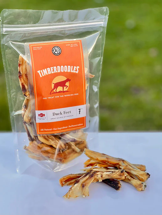 Timberdoodles Duck Feet for Dogs 7oz - Image 1