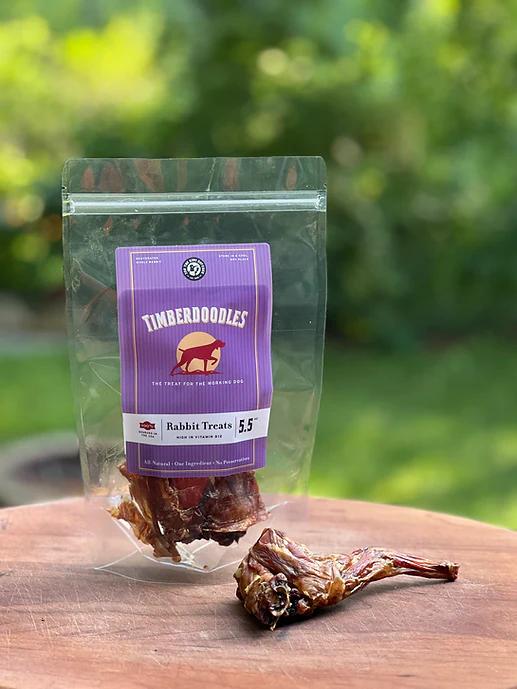 Timberdoodles Dog Treats 5.5oz Rabbit - Image 1