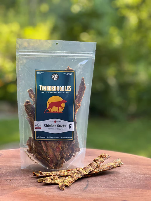 Timberdoodles Chicken Veggie Sticks for Dogs 6oz - Image 1