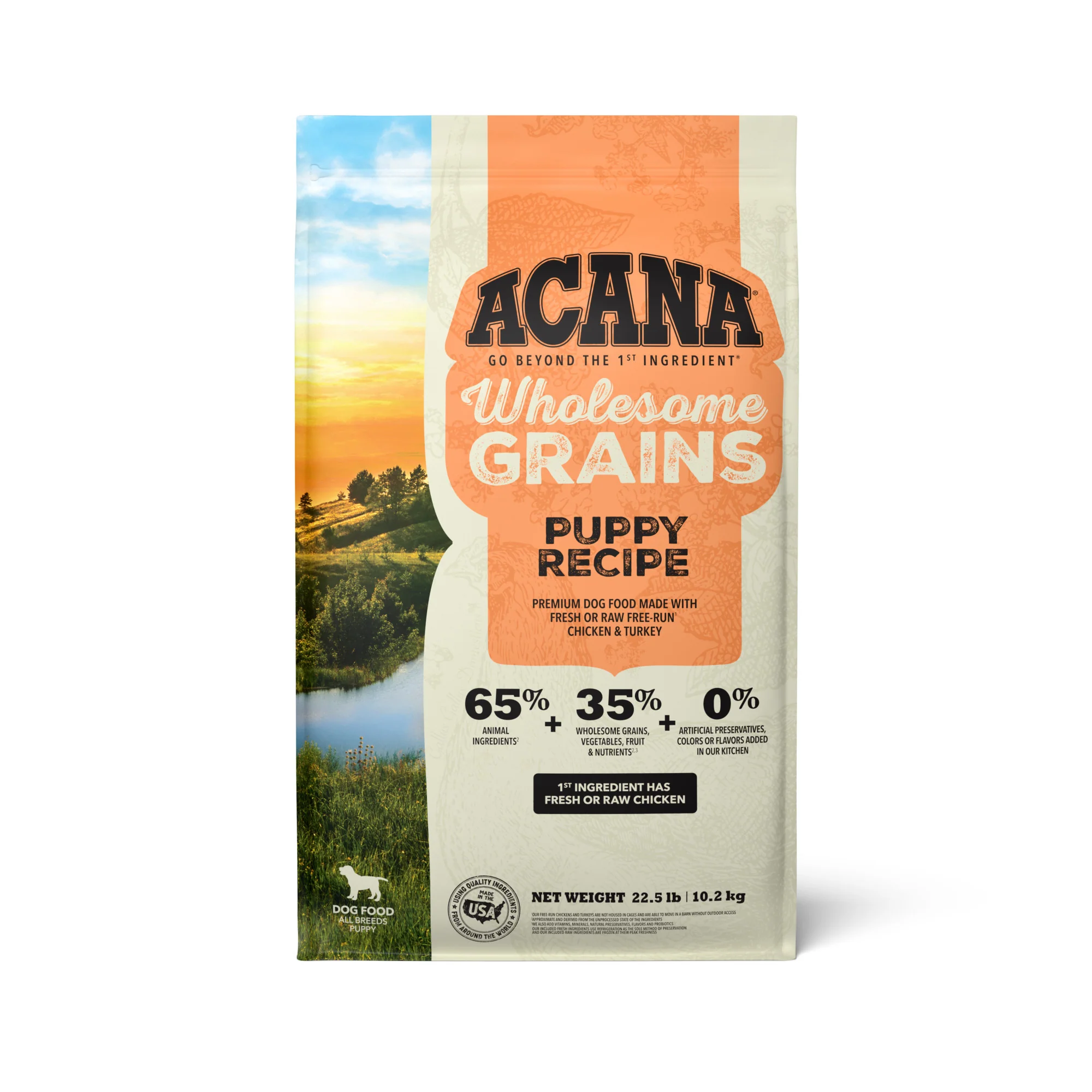 ACANA Wholesome Grains Puppy, 22.5lb - Image 1