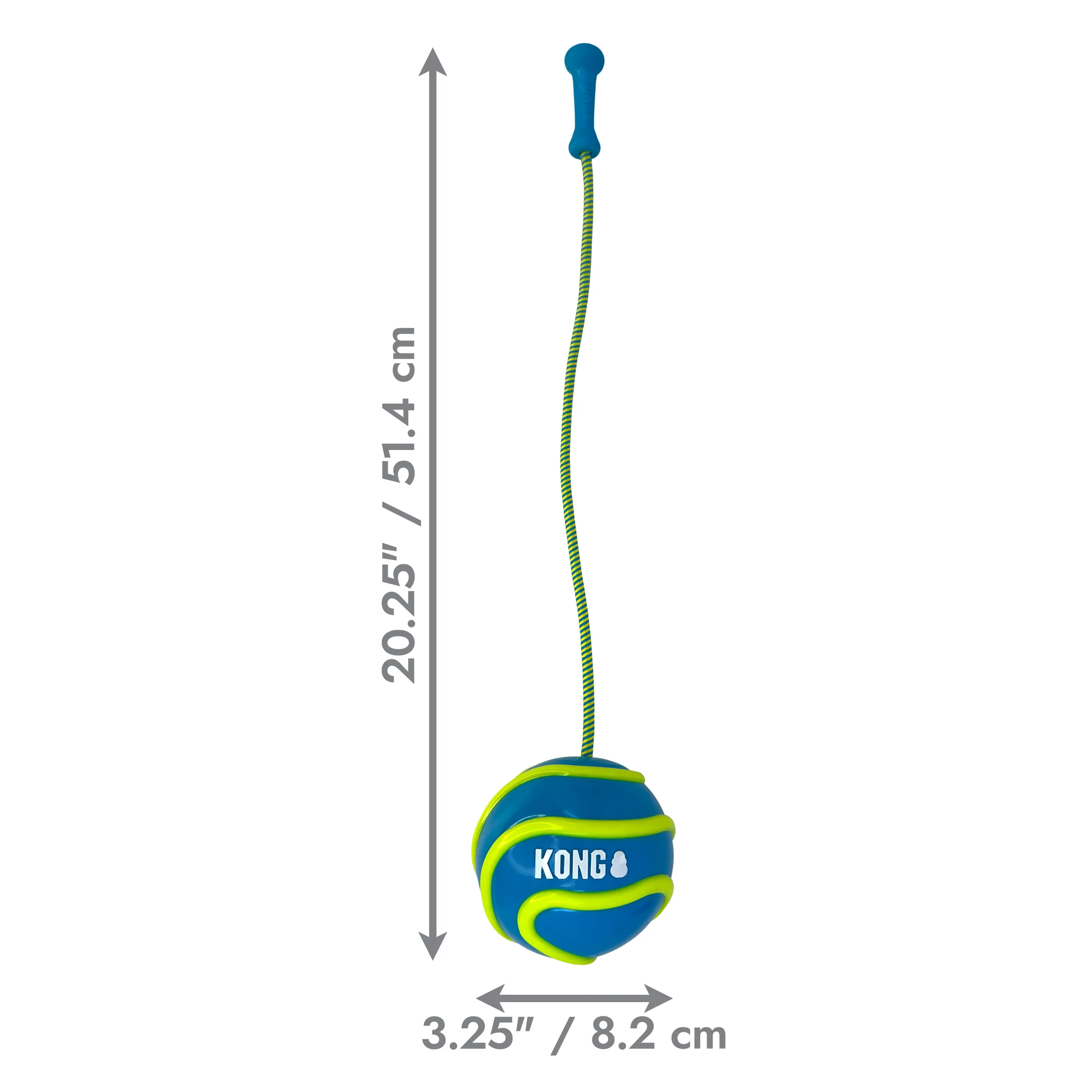 Kong Dog Toy Bunji High-Viz Ball Assorted Large - Image 1