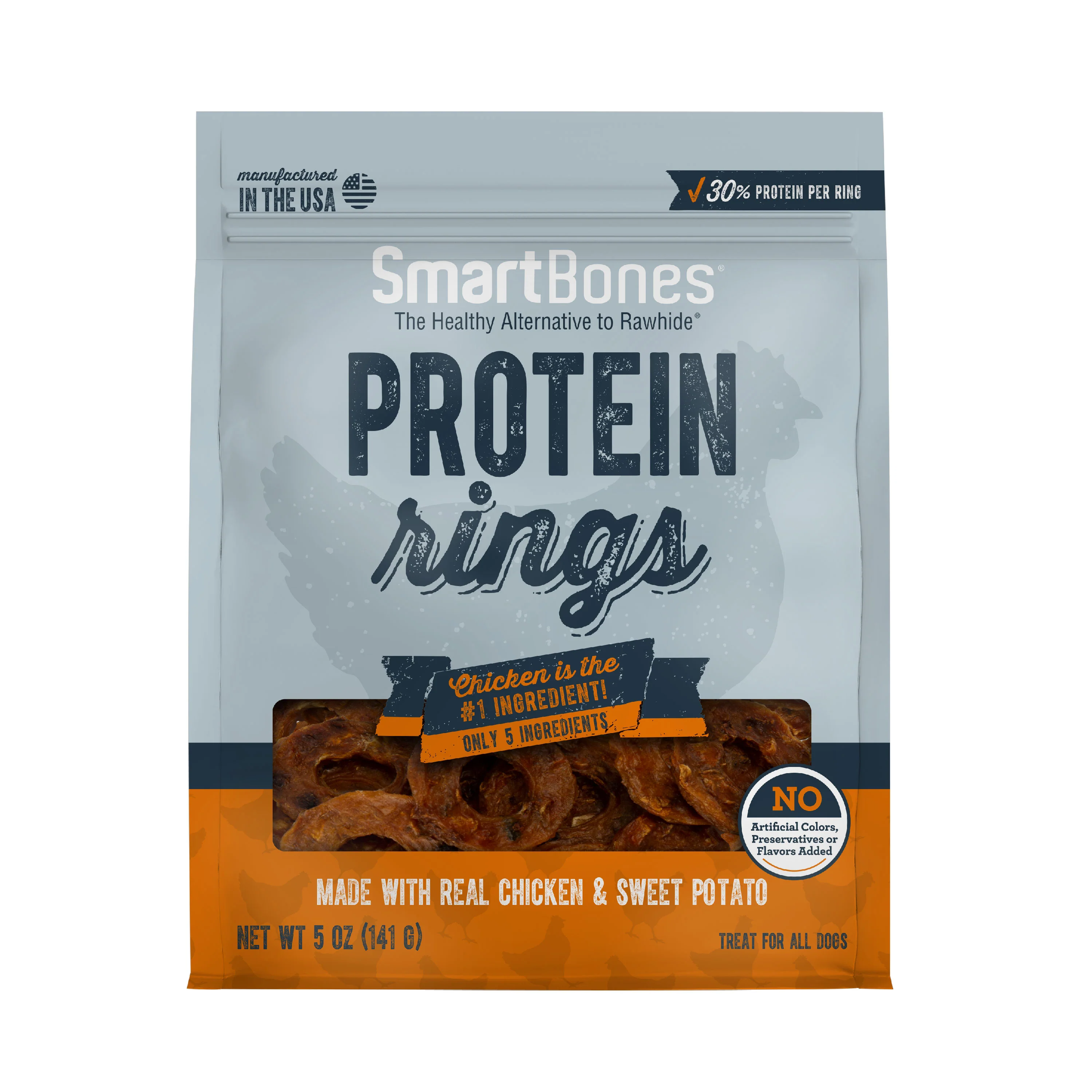 SmartBones Protein Rings With Real Chicken And Sweet Potato, 5 OZ - Image 1